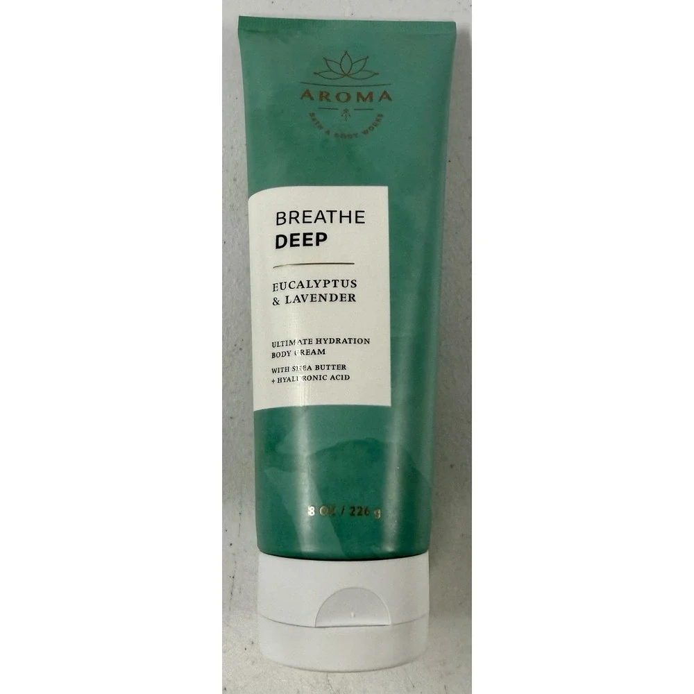 Bath & Body Works Eucalyptus Lavender Breathe Deep Aromatherapy Body Cream 8 oz